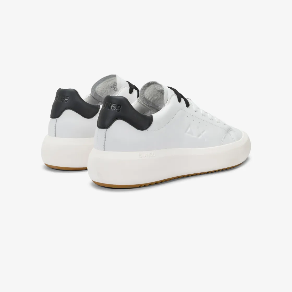 Discount Sneaker Big Boy in pelle bianca e nera Uomo Scarpe|Uomo