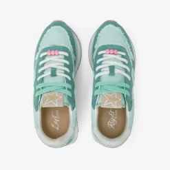 Outlet Sneaker Big Stargirl in suede e canvas verde acqua Donna Scarpe|Donna