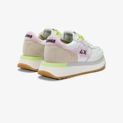 Best Sneaker Big Stargirl Sponge in pelle e nylon bianco e rosa Donna Scarpe|Donna