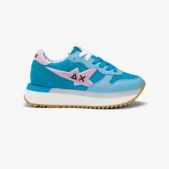 New Sneaker Big Stargirl Sponge in pelle e nylon turchese Donna Scarpe|Donna