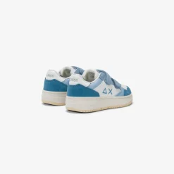 Best Sneaker Boy's Big Basket in pelle azzurra Bambino Scarpe|Bambino