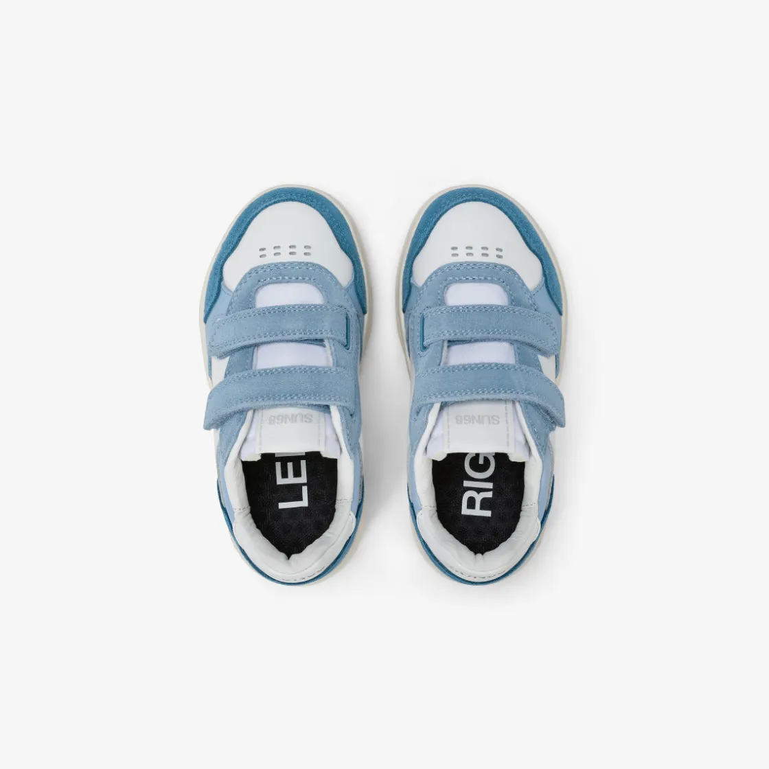 Best Sneaker Boy's Big Basket in pelle azzurra Bambino Scarpe|Bambino