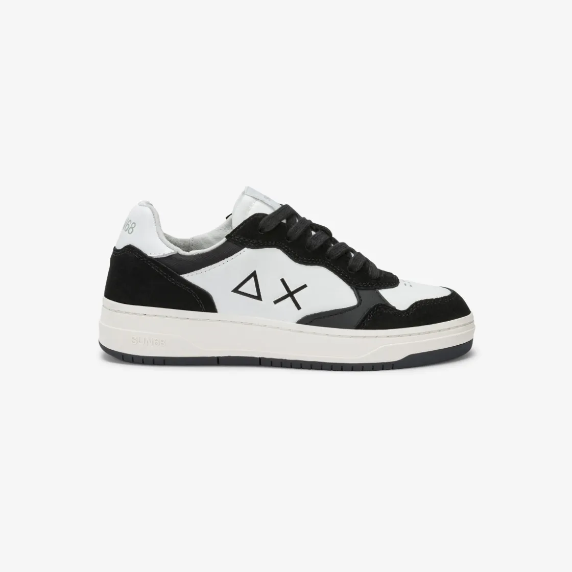 Fashion Sneaker Boy's Big Basket in pelle nera Bambino Scarpe|Bambino
