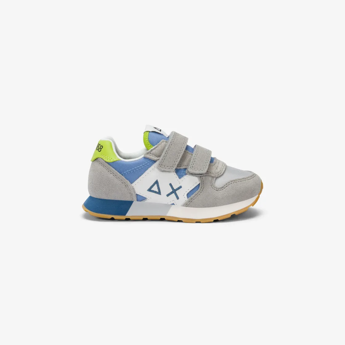 Hot Sneaker Boy's Jaki Bicolor in suede e nylon grigio chiaro e avio Bambino Scarpe|Bambino