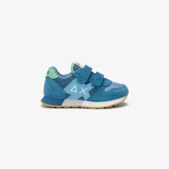 Best Sneaker Boy's Jaki Bicolor in suede e nylon avio e avio scuro Bambino Scarpe|Bambino