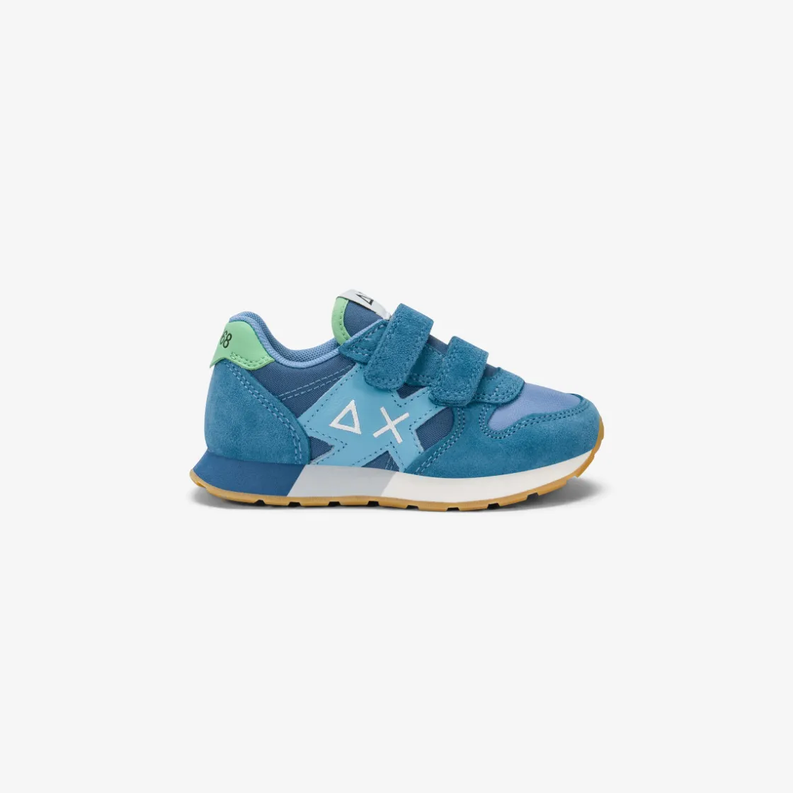 Best Sneaker Boy's Jaki Bicolor in suede e nylon avio e avio scuro Bambino Scarpe|Bambino
