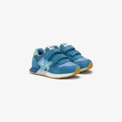 Best Sneaker Boy's Jaki Bicolor in suede e nylon avio e avio scuro Bambino Scarpe|Bambino