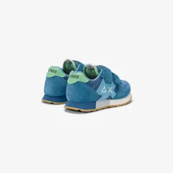 Best Sneaker Boy's Jaki Bicolor in suede e nylon avio e avio scuro Bambino Scarpe|Bambino