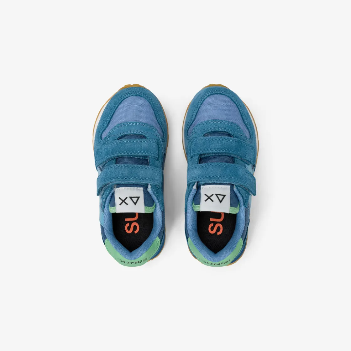 Best Sneaker Boy's Jaki Bicolor in suede e nylon avio e avio scuro Bambino Scarpe|Bambino