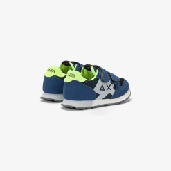 Discount Sneaker Boy's Jaki Fluo in mesh blu navy Bambino Scarpe|Bambino