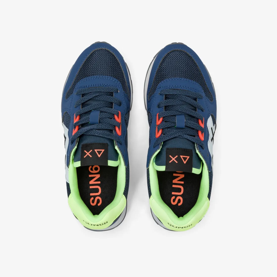 Best Sneaker Boy's Jaki Fluo in mesh blu navy Bambino Scarpe|Bambino