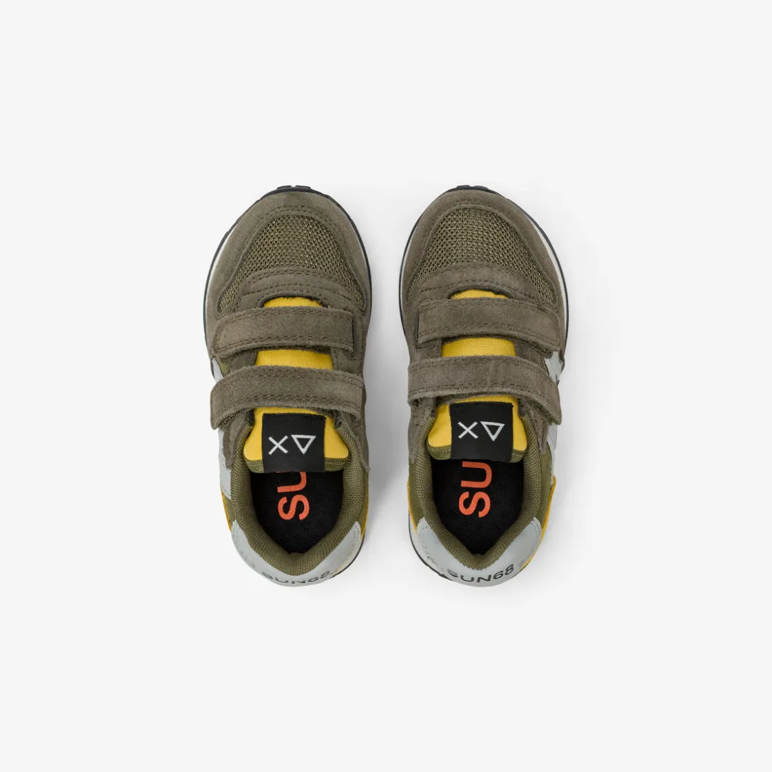 Hot Sneaker Boy's Jaki in suede e nylon verde militare Bambino Scarpe|Bambino