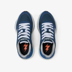 Clearance Sneaker Boy's Niki in PU e nylon blu navy Bambino Scarpe|Bambino