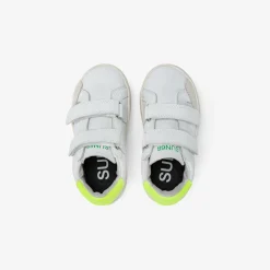 Online Sneaker Boy's Street in pelle bianca e giallo fluo Bambino Scarpe|Bambino