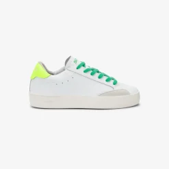 Online Sneaker Boy's Street in pelle bianca e giallo fluo Bambino Scarpe|Bambino