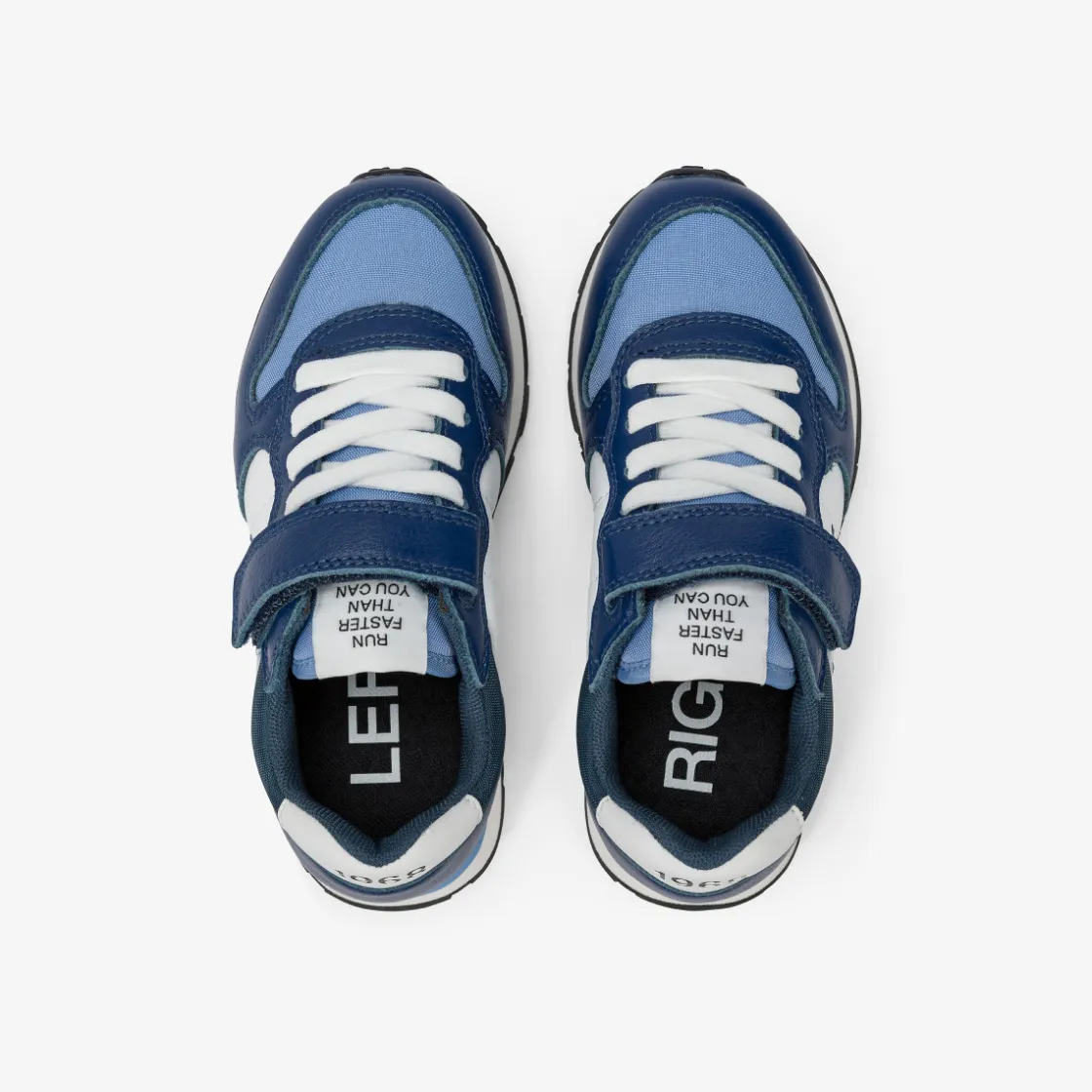 Online Sneaker Boy's Tom Color in pelle blu navy Bambino Scarpe|Bambino