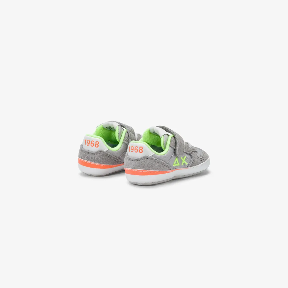 Outlet Sneaker Boy's Tom Fluo in nylon e suede grigio chiaro Bambino Scarpe|Bambino
