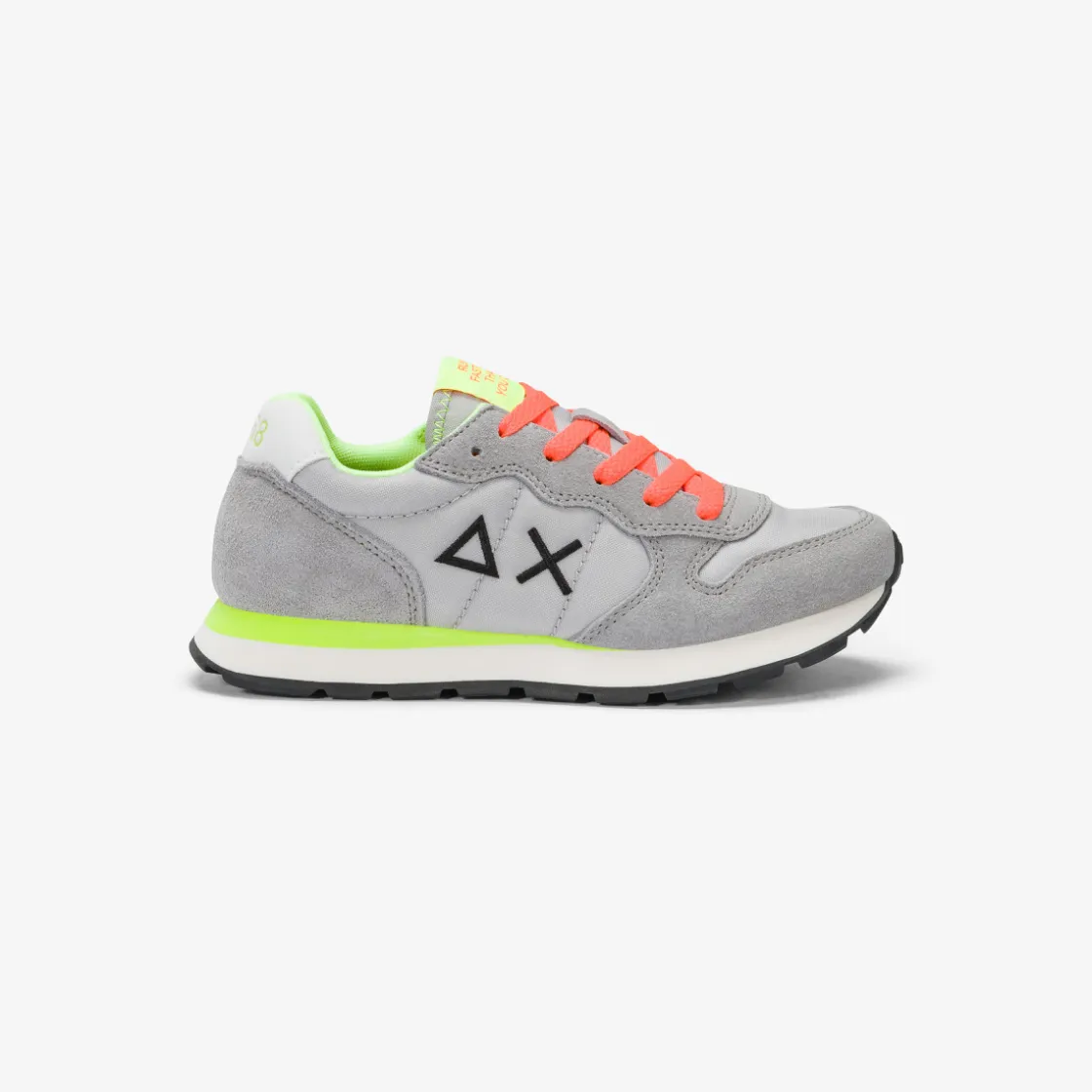 Best Sneaker Boy's Tom Fluo in nylon e suede grigio chiaro Bambino Scarpe|Bambino