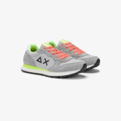 Best Sneaker Boy's Tom Fluo in nylon e suede grigio chiaro Bambino Scarpe|Bambino