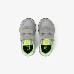 Fashion Sneaker Boy's Tom Fluo in nylon e suede grigio chiaro Bambino Scarpe|Bambino