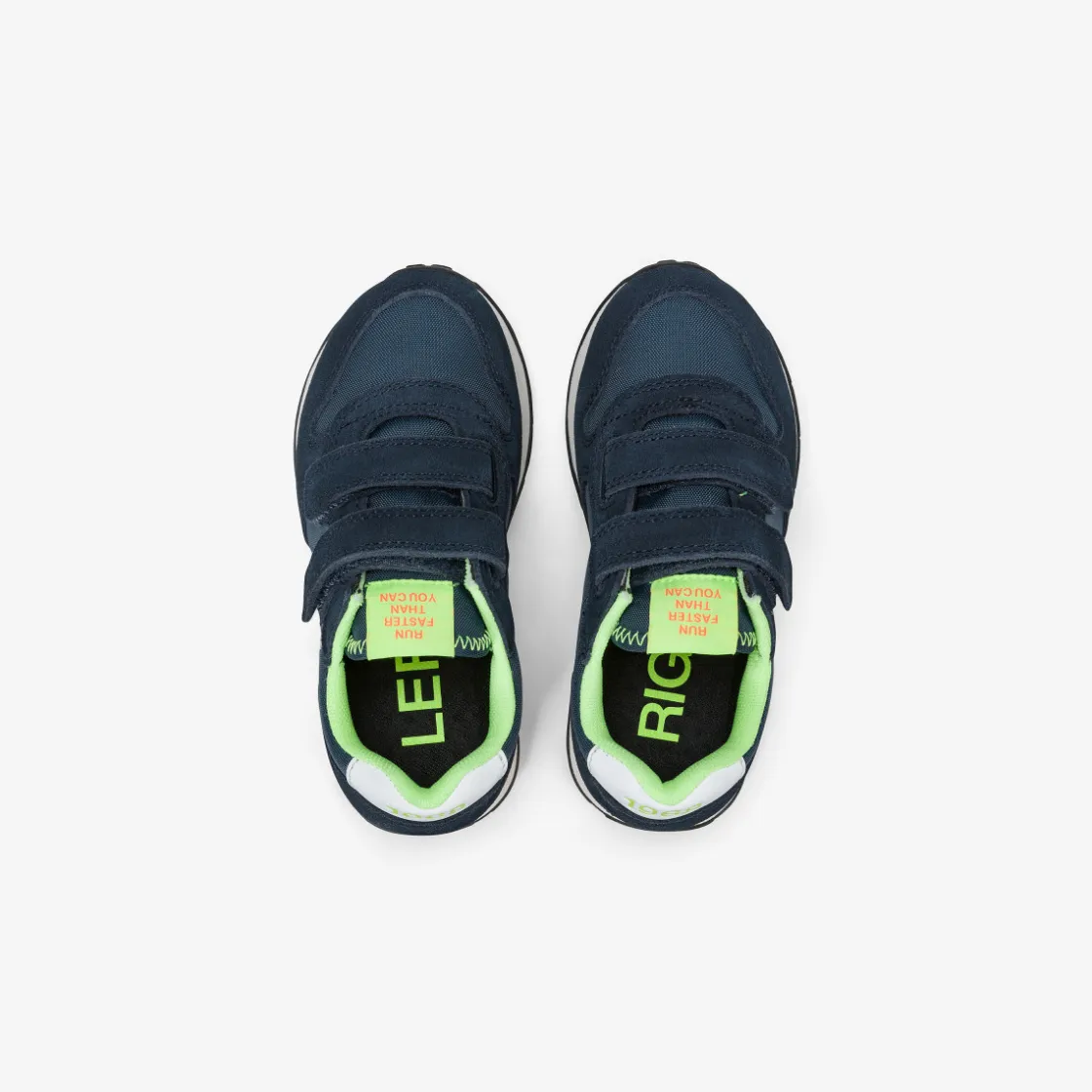 Fashion Sneaker Boy's Tom Fluo in nylon e suede blu navy Bambino Scarpe|Bambino