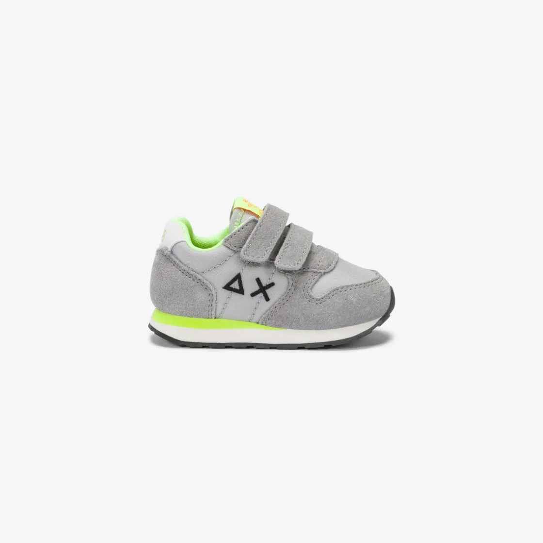 Online Sneaker Boy's Tom Fluo in nylon e suede grigio chiaro Bambino Scarpe|Bambino