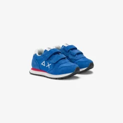 New Sneaker Boy's Tom in nylon e suede blu royal Bambino Scarpe|Bambino