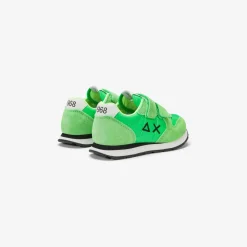 Discount Sneaker Boy's Tom in nylon e suede verde fluo Bambino Scarpe|Bambino
