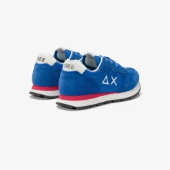 Online Sneaker Boy's Tom in nylon e suede blu royal Bambino Scarpe|Bambino