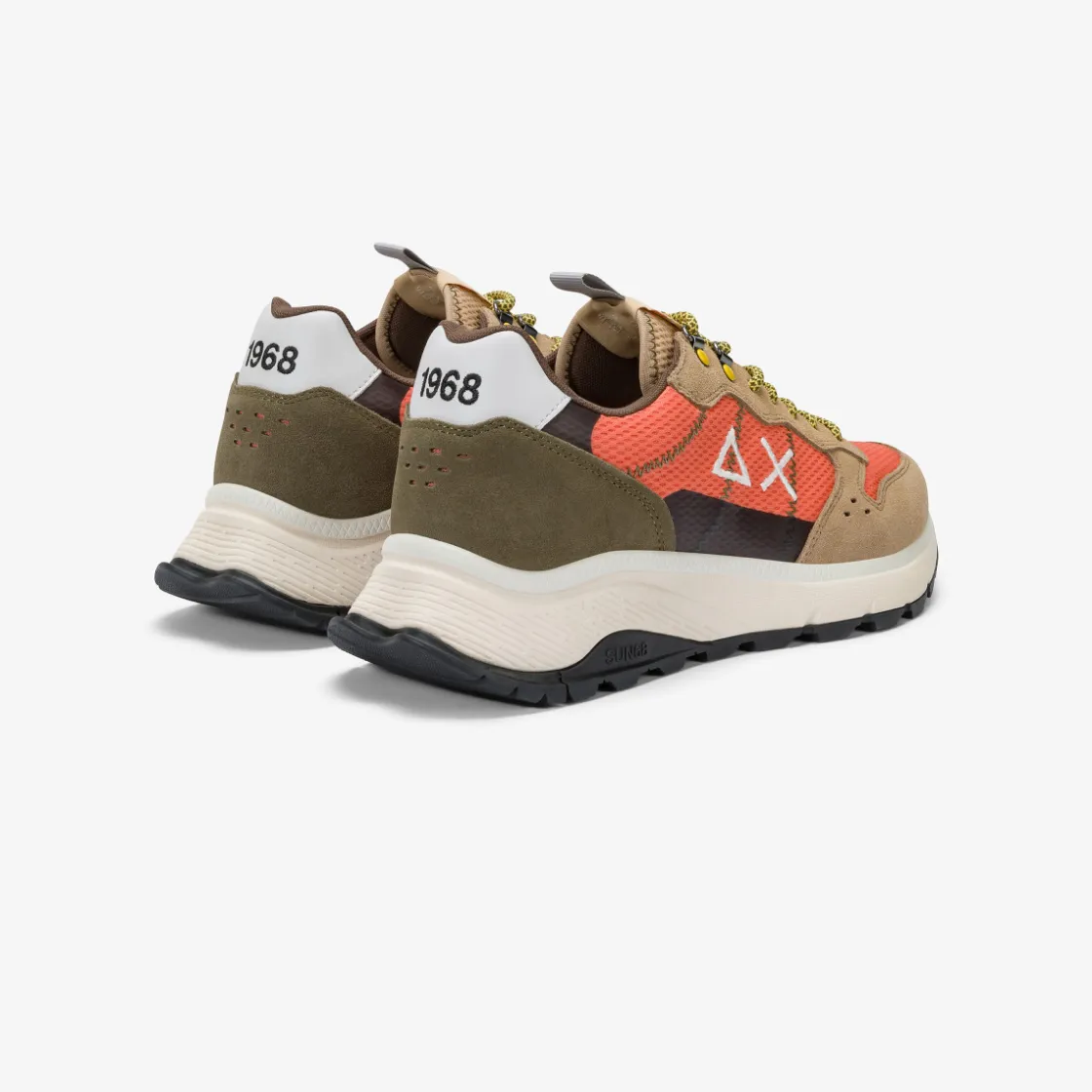 Outlet Sneaker Fire & Camping in suede e mesh lampone Uomo Scarpe|Uomo
