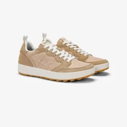 Clearance Sneaker Genius in nylon e suede beige Uomo Scarpe|Uomo