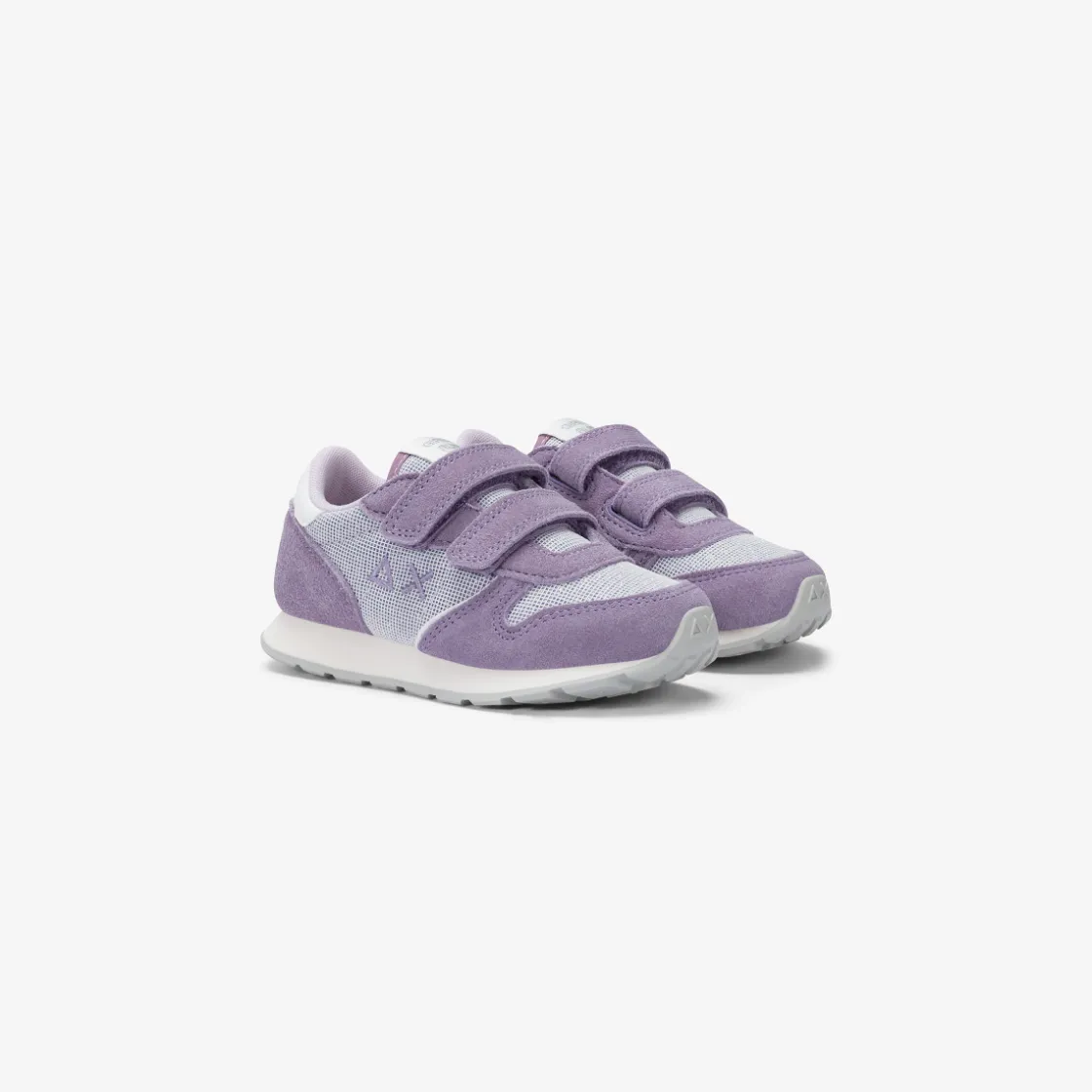 New Sneaker Girl's Ally Glitter in suede e tessuto lilla Bambina