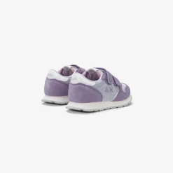 New Sneaker Girl's Ally Glitter in suede e tessuto lilla Bambina