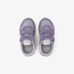 New Sneaker Girl's Ally Glitter in suede e tessuto lilla Bambina