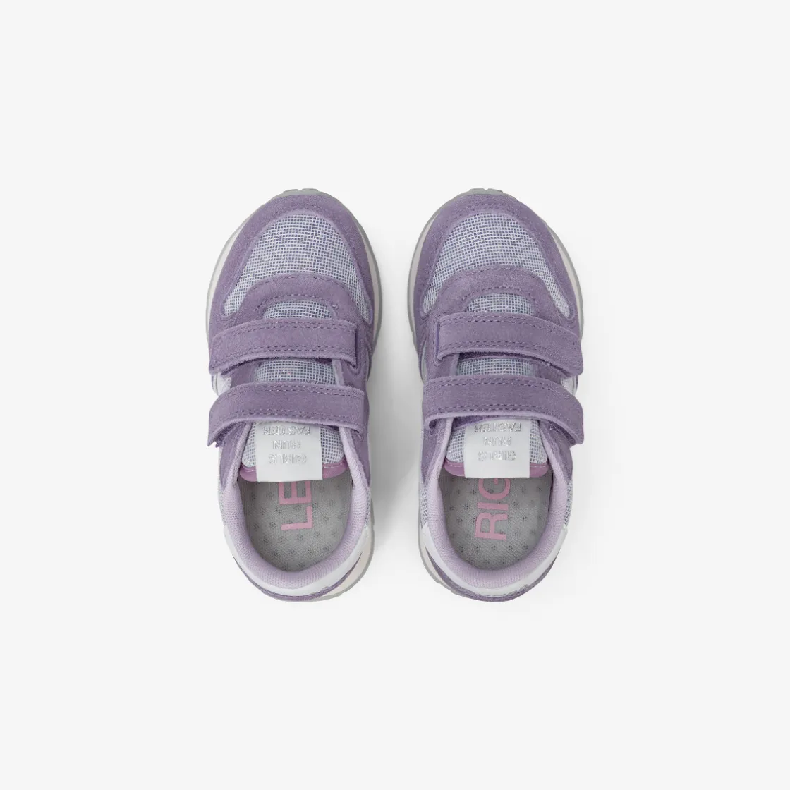 New Sneaker Girl's Ally Glitter in suede e tessuto lilla Bambina