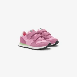 Online Sneaker Girl's Ally in suede e nylon ciclamino Bambina