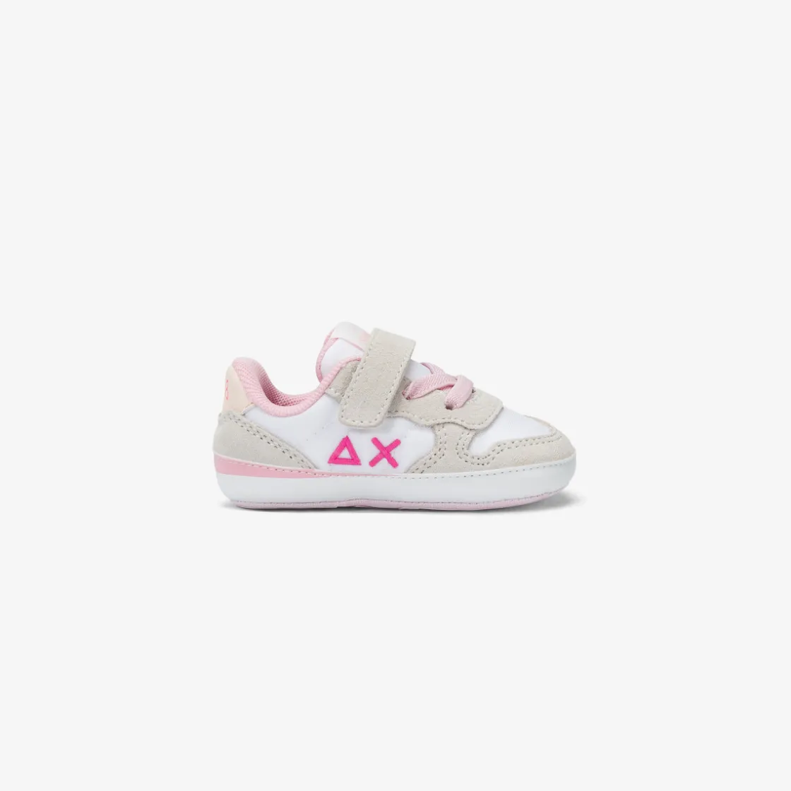 Best Sneaker Girl's Ally in suede e nylon bianco Bambina