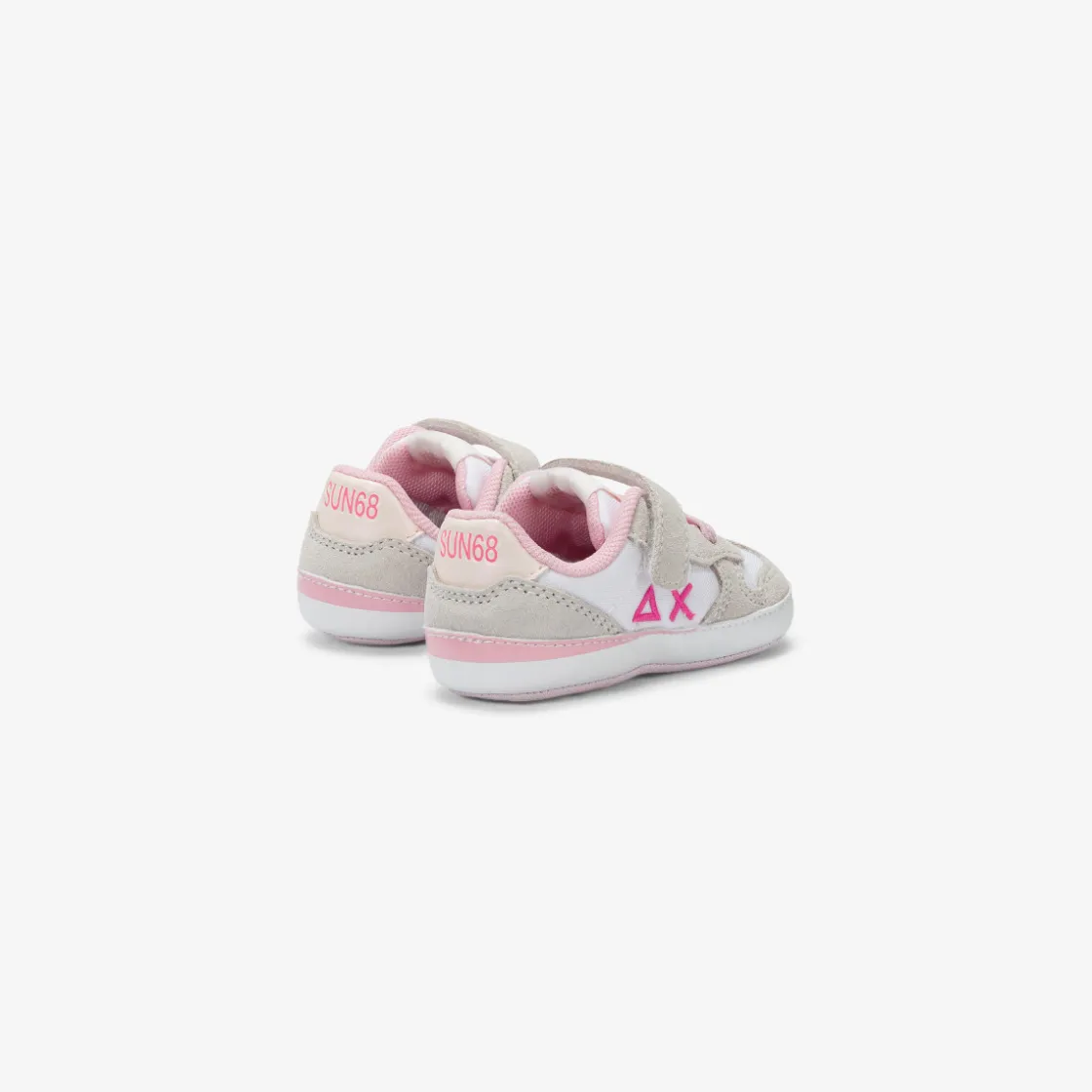 Best Sneaker Girl's Ally in suede e nylon bianco Bambina
