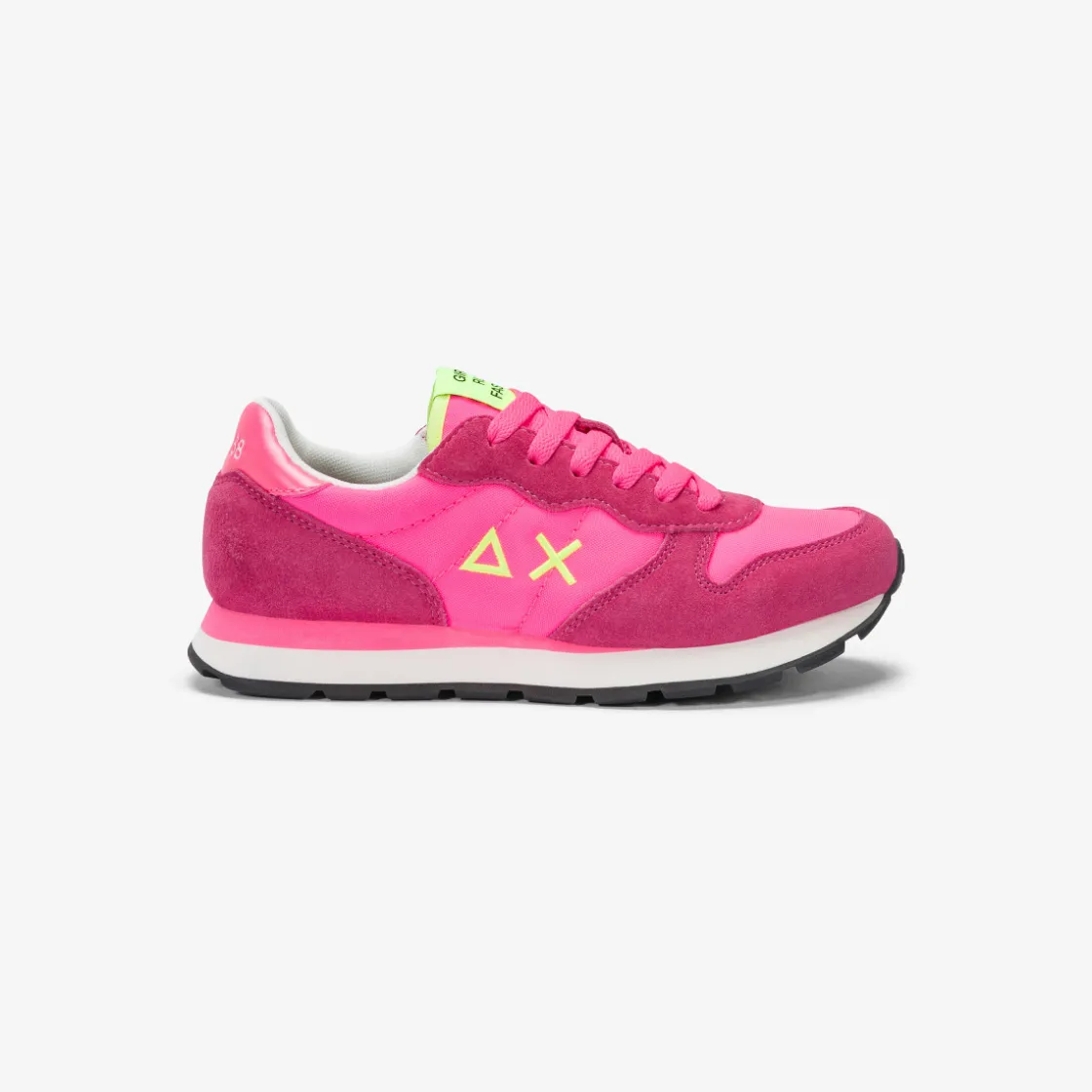 Best Sneaker Girl's Ally in suede e nylon fucsia fluo Bambina