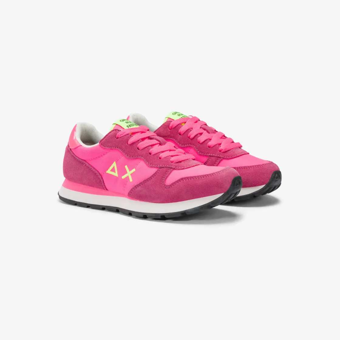 Best Sneaker Girl's Ally in suede e nylon fucsia fluo Bambina