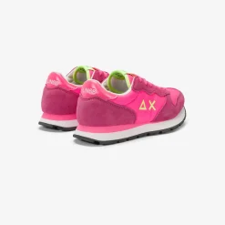 Best Sneaker Girl's Ally in suede e nylon fucsia fluo Bambina