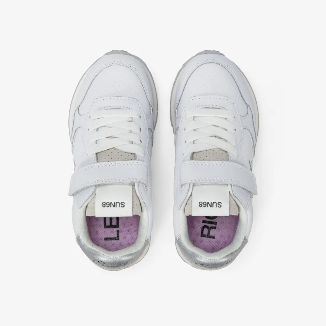 Outlet Sneaker Girl's Big Ally pelle bianca Bambina