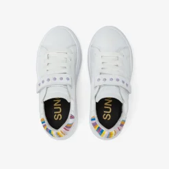 Sale Sneaker Girl's Grace in pelle bianca Bambina
