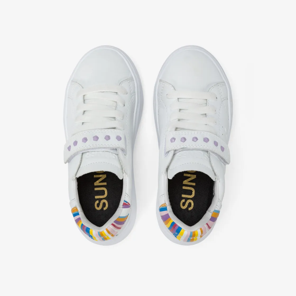 Sale Sneaker Girl's Grace in pelle bianca Bambina