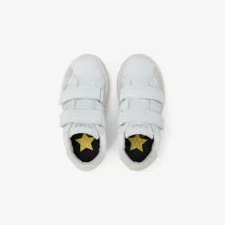 Discount Sneaker Girl's Katy in pelle bianca Bambina