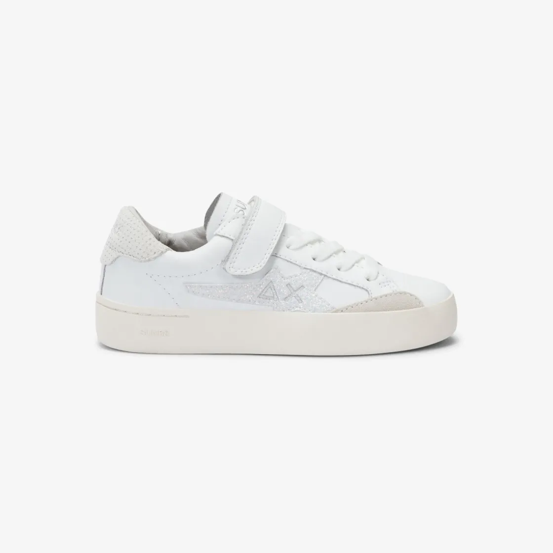 Best Sneaker Girl's Katy in pelle bianca Bambina