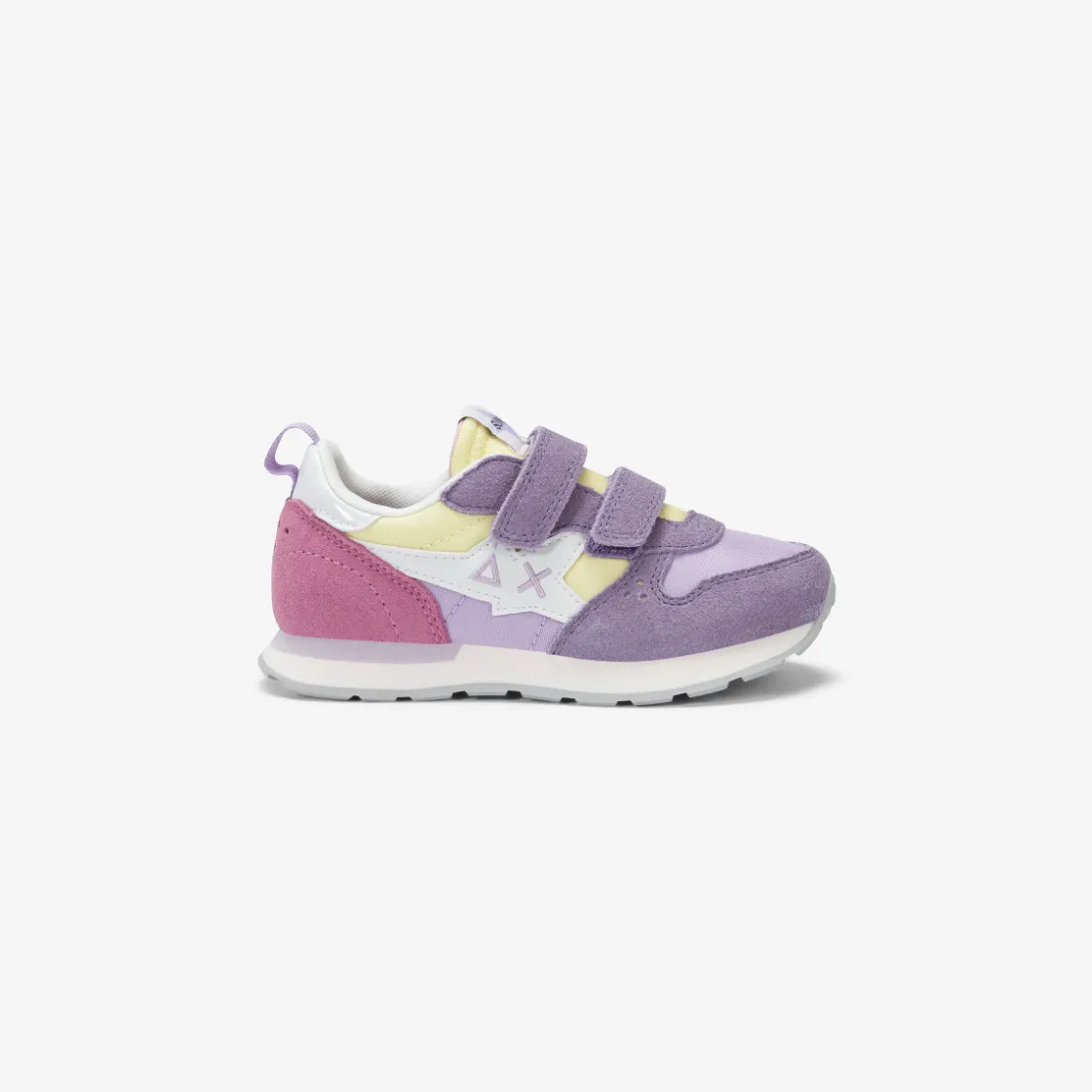 Best Sneaker Girl's Stargirl Multicolor in suede e nylon lilla Bambina