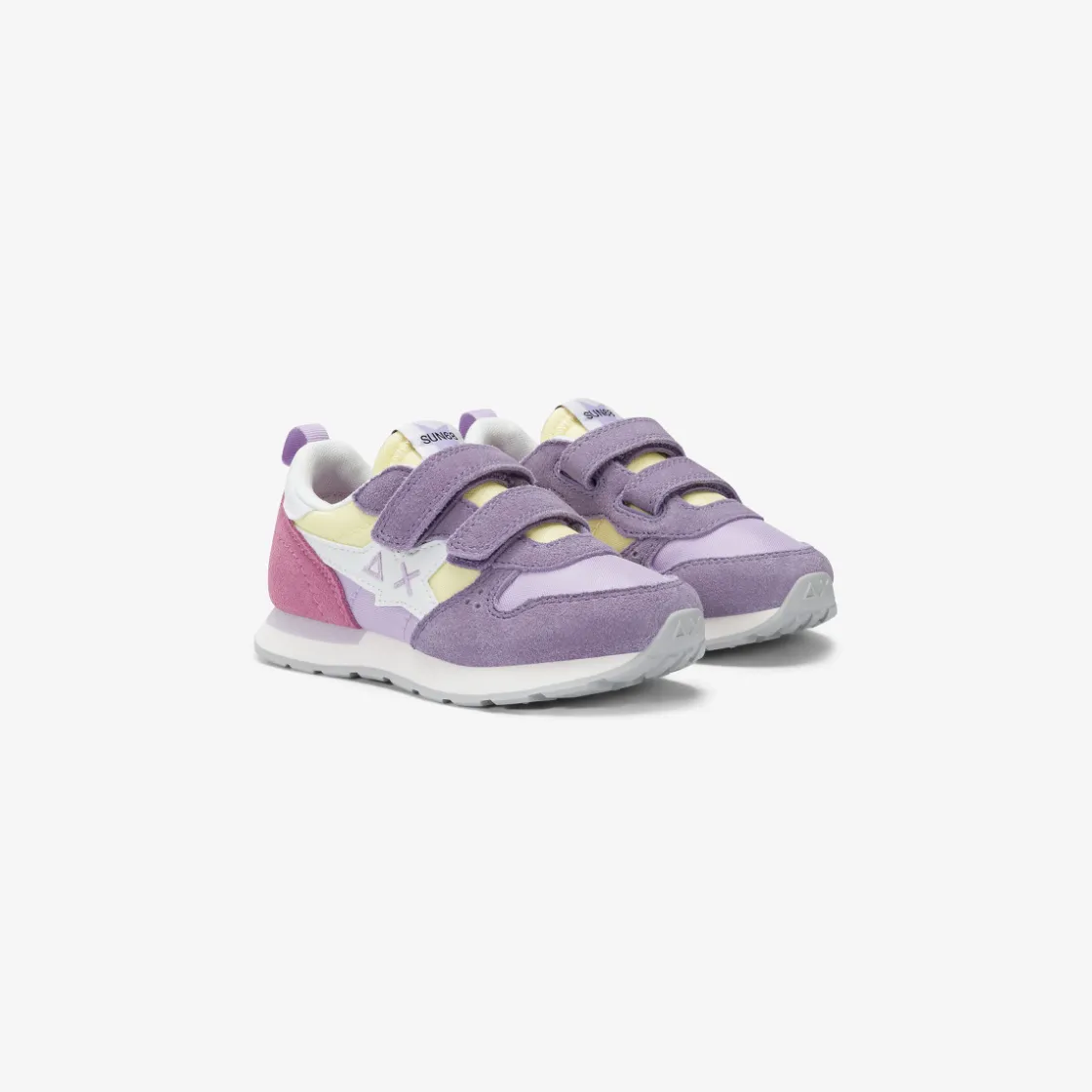Best Sneaker Girl's Stargirl Multicolor in suede e nylon lilla Bambina