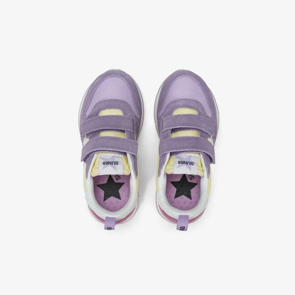 Best Sneaker Girl's Stargirl Multicolor in suede e nylon lilla Bambina