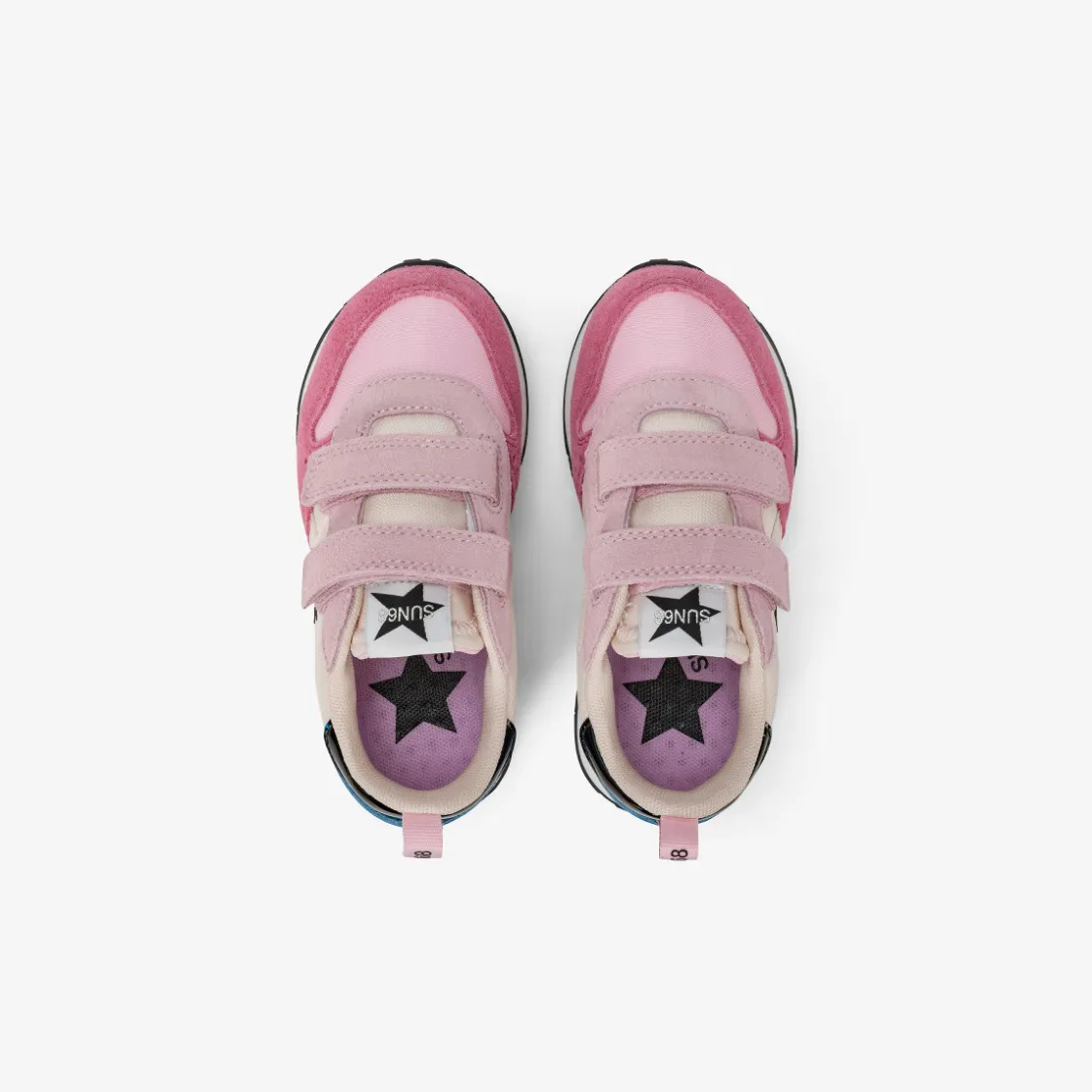 New Sneaker Girl's Stargirl Multicolor in suede e nylon rosa Bambina